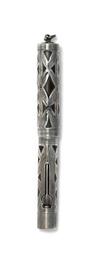 Group of 5 Waterman sterling silver filigree and overlay fountain pens: 452 * 452½ LEC * 3 ring tops.